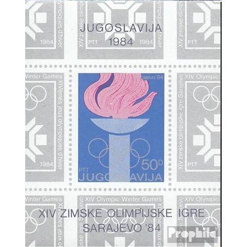 Yougoslavie Bloc 24 (Édition Complète) Oblitéré 1984 Olympe. Jeux D'hiver ?84