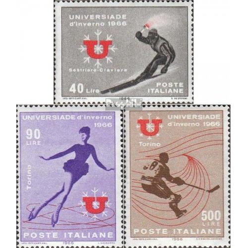 Italie 1198-1200 (Édition Complète) Neuf 1966 Sports D'hiver