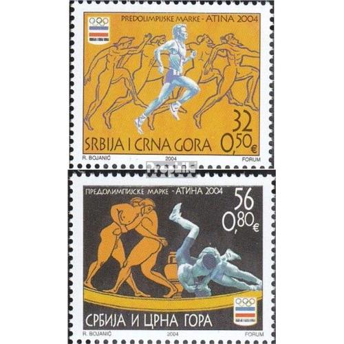 Yougoslavie 3187-3188 (Complète Edition) Neuf Avec Gomme Originale 2004 Jeux Olympiques Été?04 Athènes