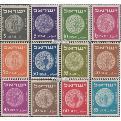 Israël 42-53 (Complète Edition) Neuf Avec Gomme Originale 1950 Vieux Coins