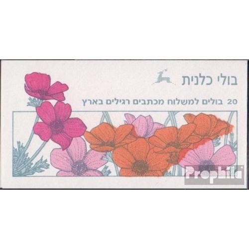 Israël 1217mh (Complète.Edition.) Carnet De Timbres Avec 20 Timbres Neuf Avec Gomme Originale 1992 Kronenanemone