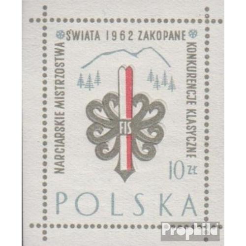 Pologne 1300 (Complète.Edition.) Neuf Avec Gomme Originale 1962 Nordique Ski Wm