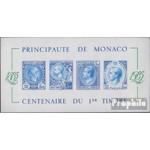 Monaco Block31u (Complète.Edition.) Non Dentelé Neuf Avec Gomme Originale 1985 100 Années Timbres