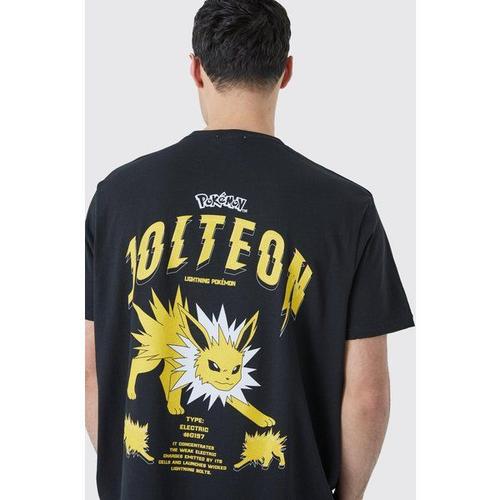 Oversized Pokemon Jolteon License T-Shirt Homme - Noir - Xs, Noir