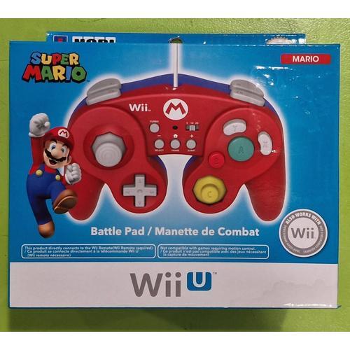Manette Hori Battle Pad Filaire Super Mario Wii U Et Wii