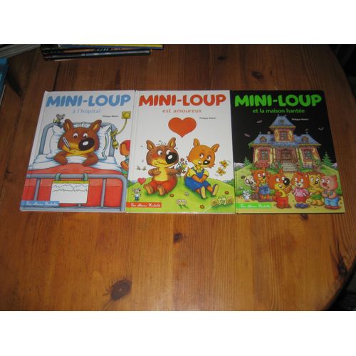 Lot 3 Livres Mini-Loup Est Amoureux+A L'hospital+La Maison Hantée Album Hachette