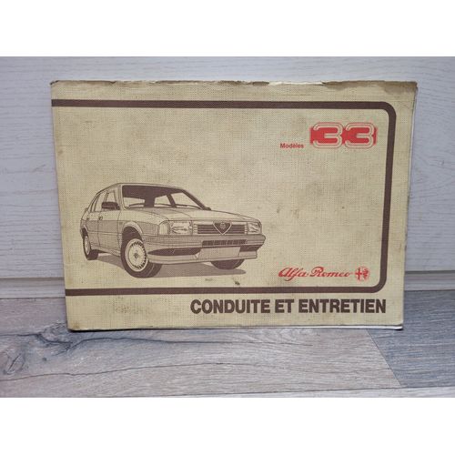 Alfa Romeo 33 - 1987 - Manuel Notice Conduite Et Entretien