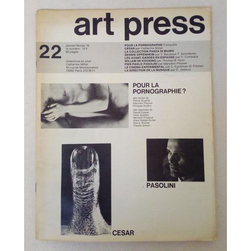 Art Press 22 . Pour La Pornographie.  1976