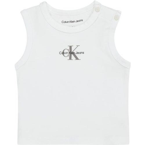 Calvin Klein Jeans T-Shirt Gris Foncé / Noir / Blanc