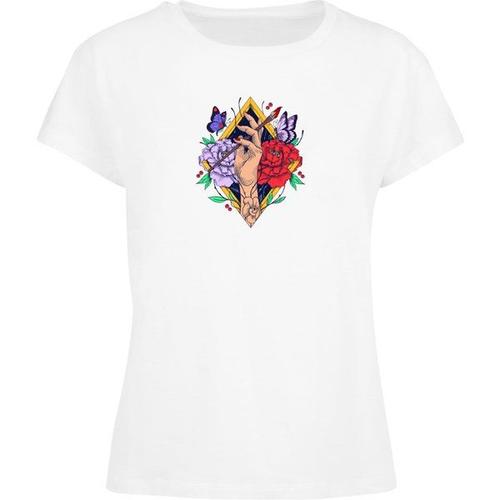 Merchcode T-Shirt Jaune / Violet Clair / Rouge / Blanc