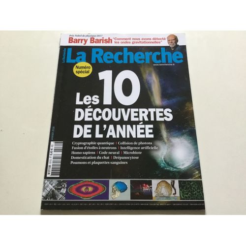 La Recherche N° 531, Janvier 2018