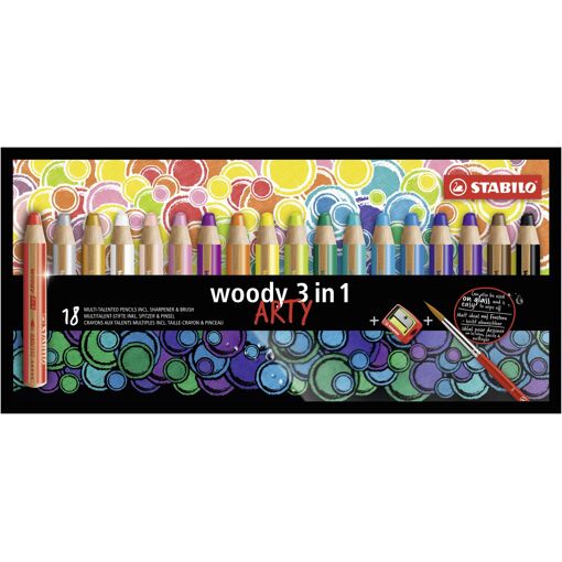 Stabilo Woody 3 In 1 Multicolore 18 Pièce(S)