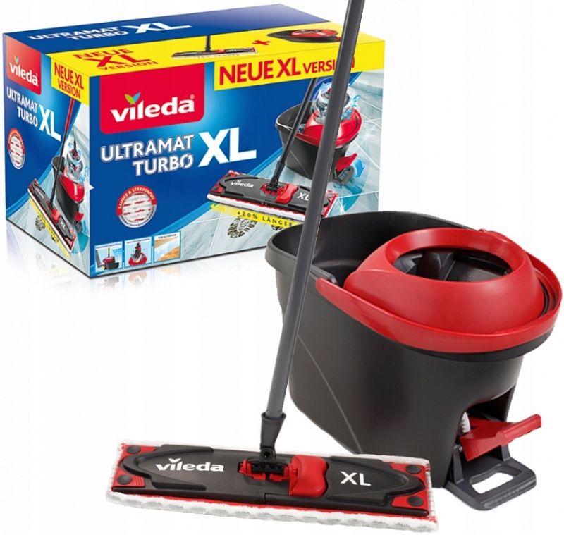 Vileda Ultramat Turbo XL balai à franges et balai-éponge Sec&humide...