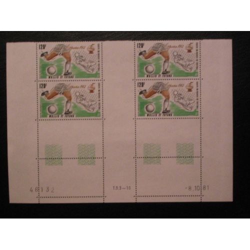 Wallis & Futuna - Poste Aérienne 1981- Y & T No 112 - Bloc De 4/Coin Daté  Neuf