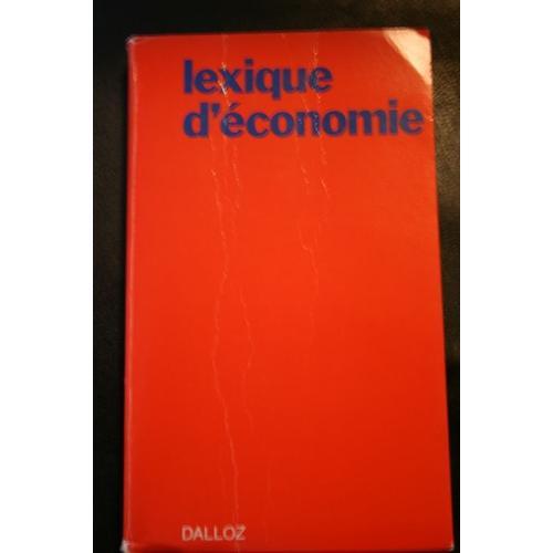 Lexique D'économie