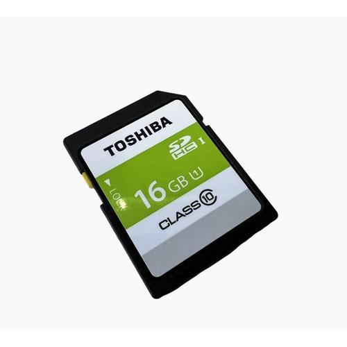 Toshiba carte mémoire SDXC 16 Go classe 10 U1 sans l'emballage (en vrac)