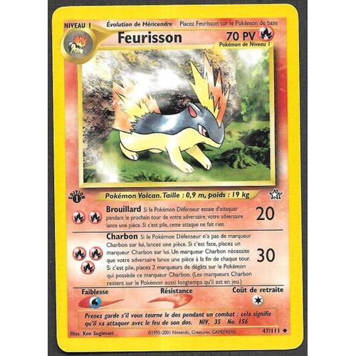 Carte Pokémon Feurisson 47/111 [Premiere Edition 1] - Neo Genesis Wizards (Vf)