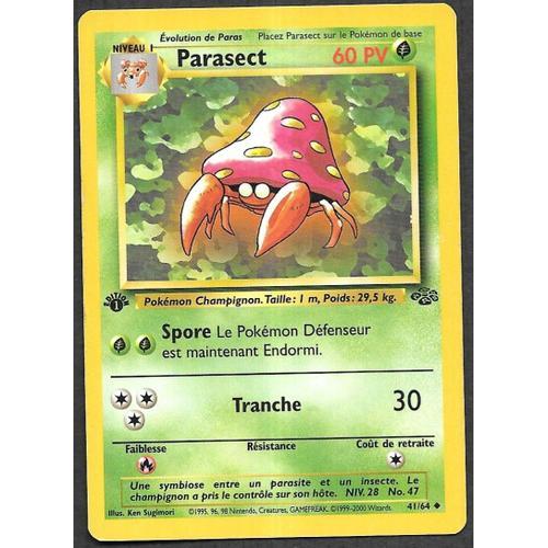 Carte Pokémon Parasect 41/64 [Premiere Edition 1] - Jungle Wizards (Vf)