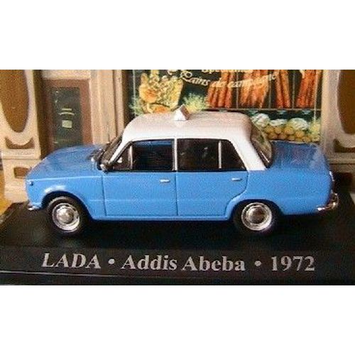 Lada Taxi Addis Abeba Ethiopie 1972 1/43 Bleu Blue New-Altaya