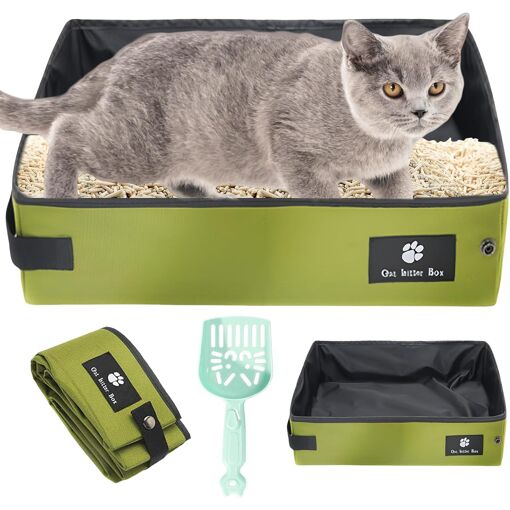 Kalanka-Litiere Pour Chat Pliable, Bac A Litière Pour Chat, Bac A L...