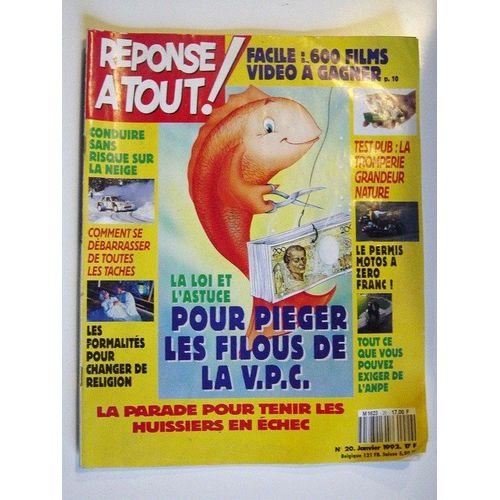 Réponse A Tout  N° 20 : Pour Pieger Les Filous De La Vpc