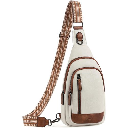 Les femmes à la Poitrine Sac, les Femmes Sac à Bandoulière PU Cuir sac Banane Sac de sport Petit Sac à main pour Hommes Sports de plein air de Voyage de Shopping avec sac Bandoulière Sangle Re