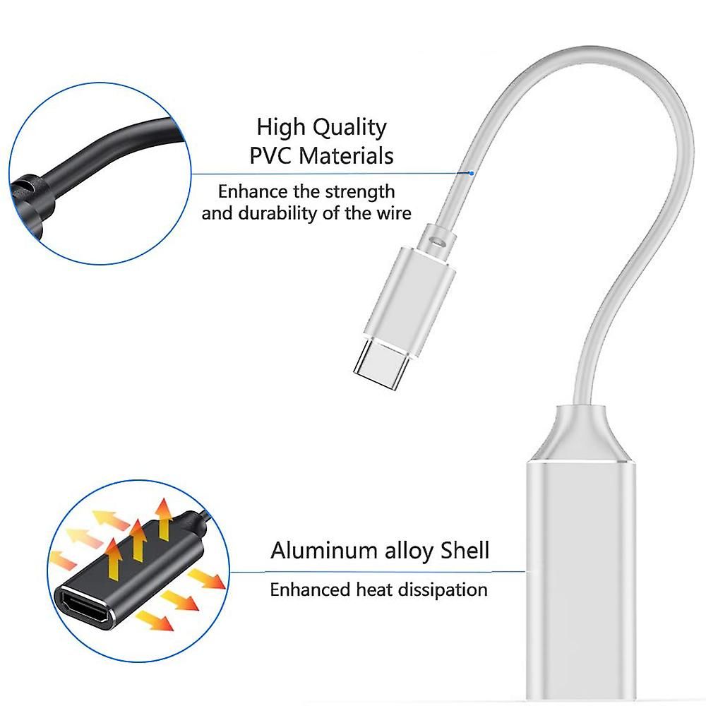 Adaptateur USB C vers Hdmi, adaptateur 4k Type-c vers Hdmi c... - 4