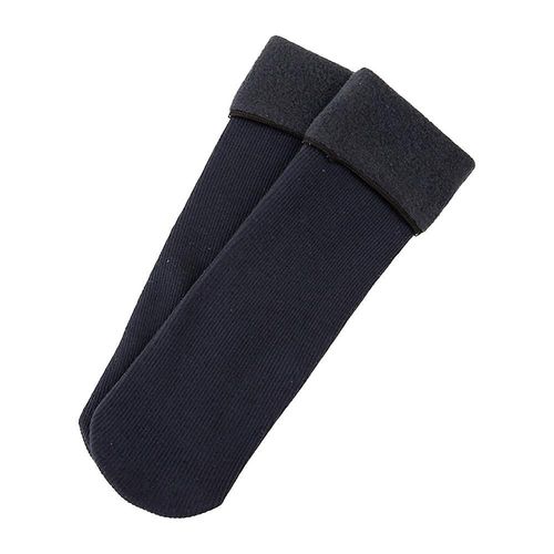 Chaussettes En Laine Extra ¿¿Paisses Pour Femmes - Chaussettes D'hiver Douces, Chaudes Et Confortables Pour Hommes - Bleu Marine