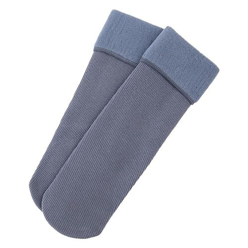 Chaussettes En Laine M¿¿Rinos Pour Hommes, Tr¿¿S ¿¿Paisses, Chaudes, Pour Randonn¿¿E, Hiver, Bottes Chaudes, Lourdes Et Douces, Bleu Denim