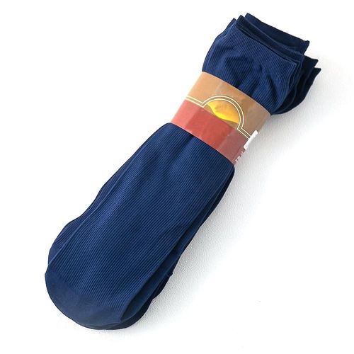 Chaussettes Habill¿¿Es Ultra-Fines Pour Hommes, Chaussettes D'affaires Transparentes En Soie, Nylon Doux, Bleu Marine