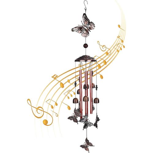 Carillons ¿¿oliens D¿¿cor int¿¿rieur ext¿¿rieur, carillon ¿¿ vent comm¿¿moratif aux tons profonds, carillon aux tons m¿¿lodiques lisses, pour patio ext¿¿rieur, porche, jardin, d¿¿coration de cour, femme