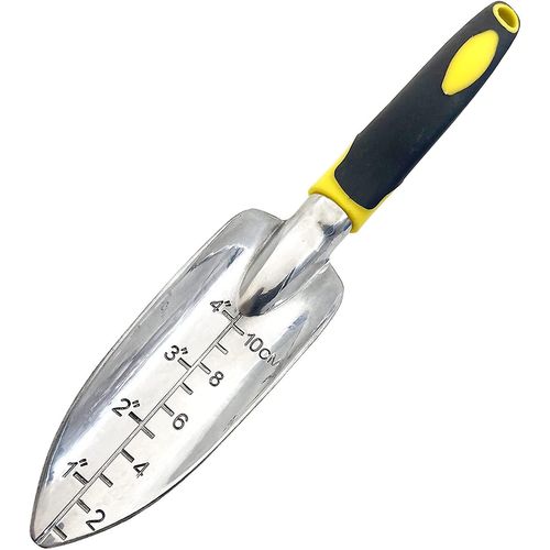 Outils de jardin Pelle ¿¿ main Truelle ¿¿ main Outils d'empotage Outils de jardinage en fonte robustes T¿ºtes en aluminium avec poign¿¿e antid¿¿rapante en caoutchouc souple Outil de jardinage
