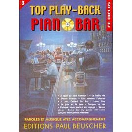 Top Play-Back Piano Bar Vol 3 (Chant + Piano + Accords) + 1 Cd