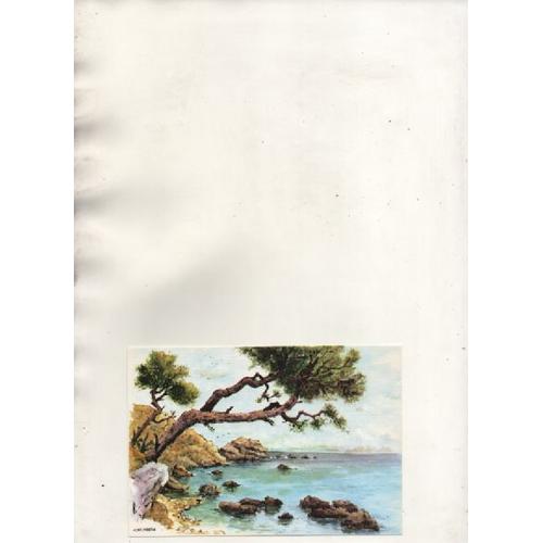 Carte Postale Cap Martin Entre Menton Et Monaco - Aquarelle Originale De Robert Lepine - Editions D'art Yvon