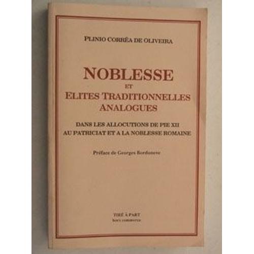 Noblesse Et Elites Traditionnelles Analogues