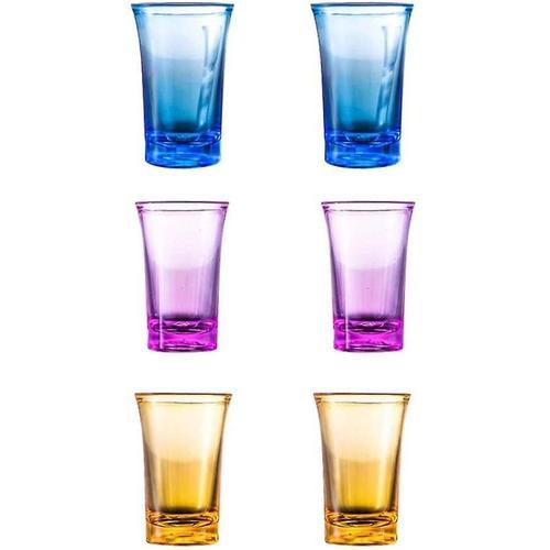 B¿¿Chers En Verre 6 Pi¿¿Ces, B¿¿Chers En Verre ¿¿ Shot (Acrylique), Verre ¿¿ Shot En Verre De 35 Ml