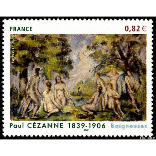 France 2006, Très Beau Timbre Neuf** Luxe Yvert 3894, Tableau De Paul Cézanne 1839-1906, «Les Baigneuses».