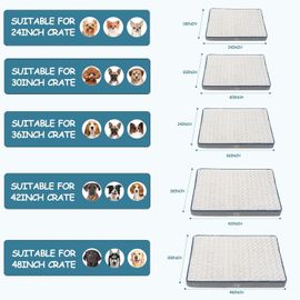 KALANKA-Panier Chien Réversible (Frais et Chaud)Coussin avec Couche imperméable, Tapis