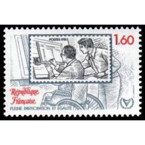 Timbre France 1981, Oblitéré - Année Internationale Des Personnes Handicapées - Yt2173