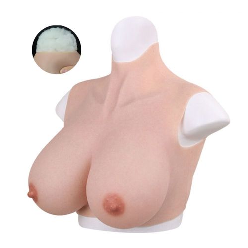 Protheses Seins & Penis Buste Seins Réalistes Coton Col Haut Bonnet E Crossgearx