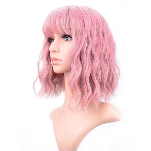 Perruques De Cheveux Humains, Perruques De Cheveux Courts Bouclés Pour Femmes, Perruques Pleine Tête