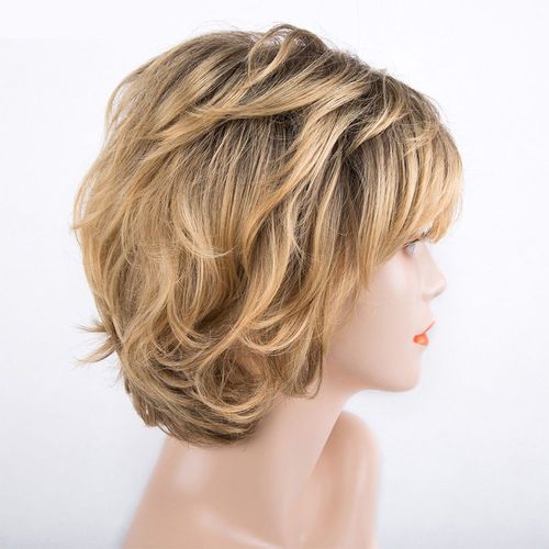 Perruque Toupet Pour Femmes, Cheveux Courts, Boucles Bouffantes