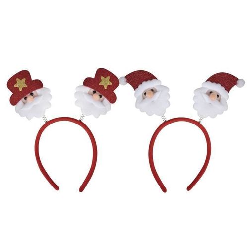 Serre-Tête Père Noël - Ptit Clown - Modèle Aléatoire - Rouge Et Blanc - Adulte - Garantie 2 Ans