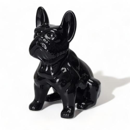 Statuette Bulldog Céramique 30 cm - Élégance Contemporaine pour une Déco Unique - Moderne et Élégante