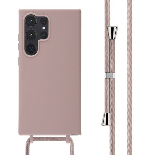 Imoshion Coque En Silicone Avec Cordon Samsung Galaxy S24 Ultra Sand Pink