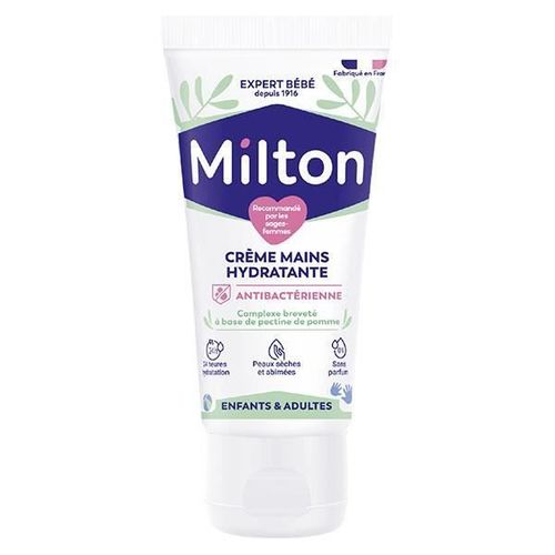 Milton Hygiène Des Mains Crème Hydratante Antibactérienne 50ml 