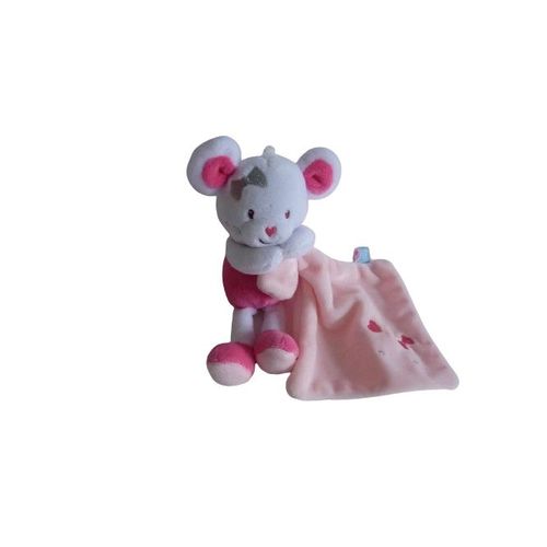 Doudou Peluche Mouchoir Souris Cn Sucre D'orge