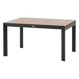 Table De Jardin Rectangulaire Extensible Coulissante Evasion 8/10 Places Effet Bois - Hespéride