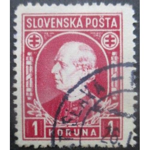 Slovaquie N°27 Andrej Hlinka Oblitéré