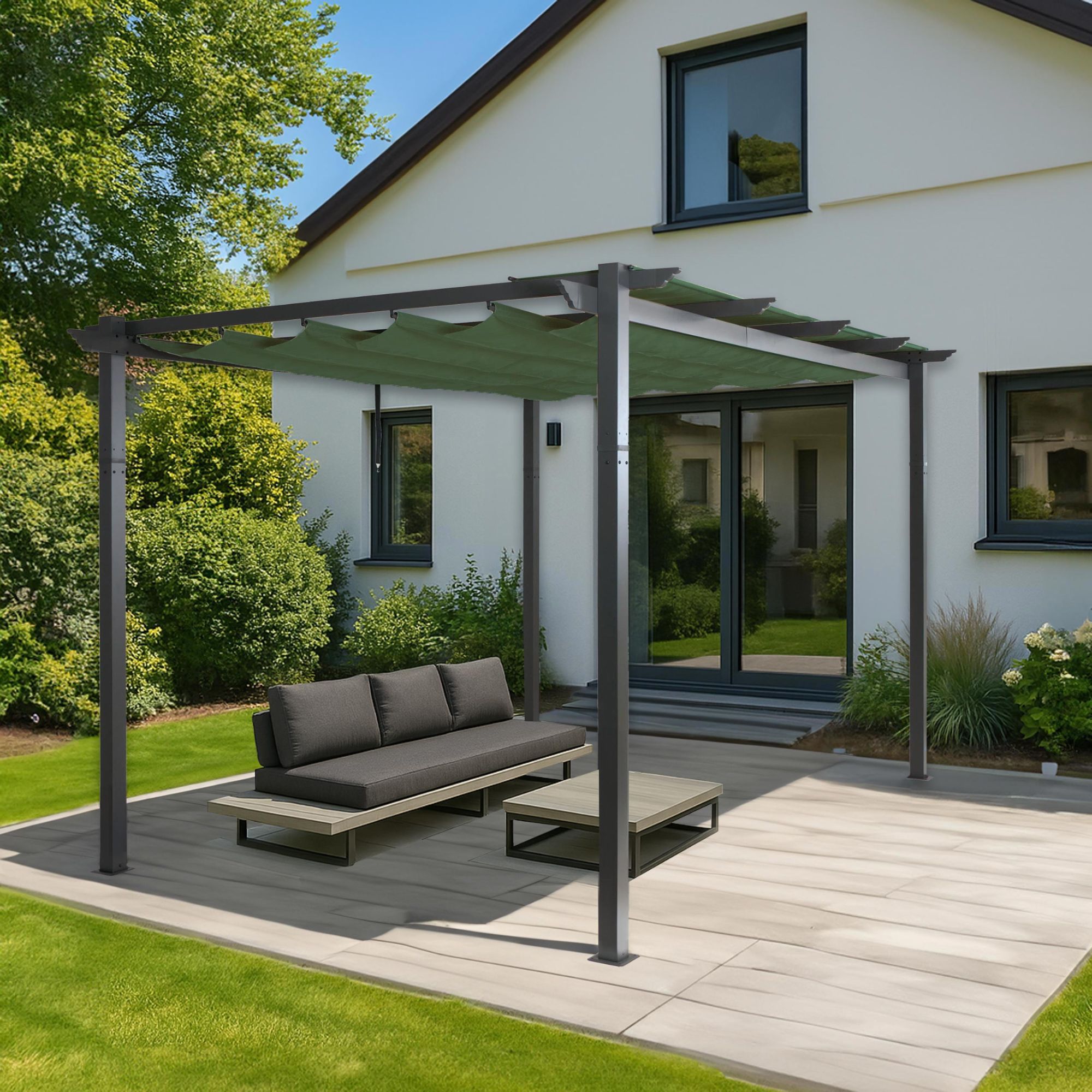 Pergola En Aluminium Hwc-N93, Pavillon De Jardin Pavillon De Jardin...